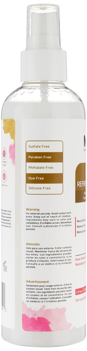 MFL Made For Locs Rose Water Refresher Scent Cherry Blossom creates a refreshing aroma during daily use.