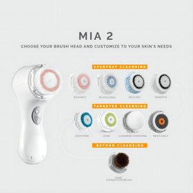 MFY Mia 2 compatible with favorite cleansers and interchangeable heads.