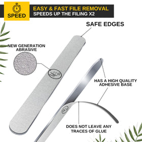 MGart metal base for nail file provides stable, clean foundation during use