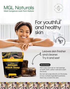 Face-wash application using MGL Naturals soap for clean skin.