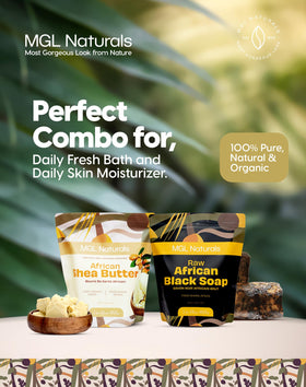 Packaging artwork and branding for MGL Naturals soap.