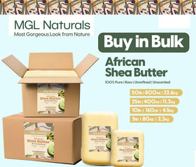 Applying melted MGL Naturals Shea Butter to skin delivers hydration