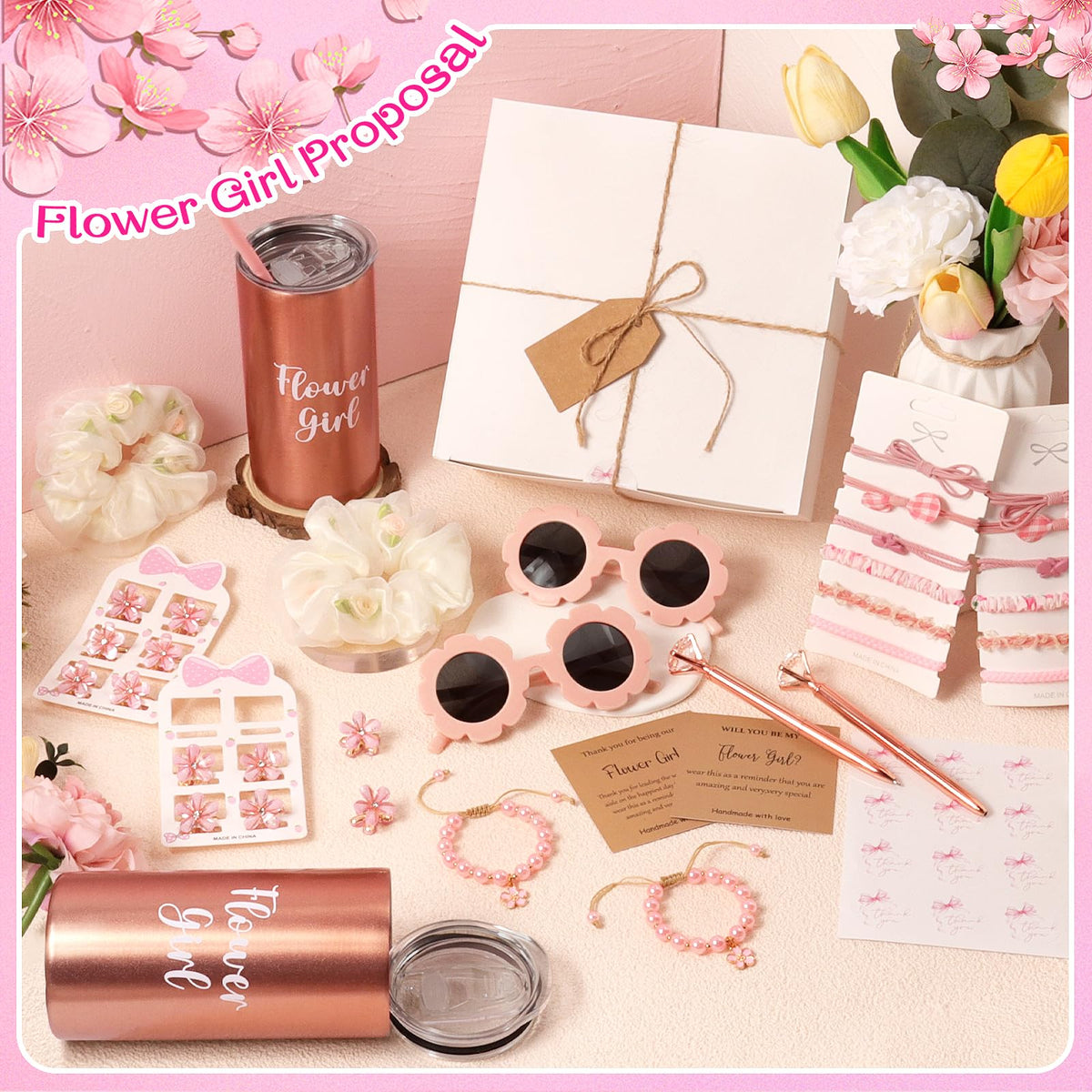 Mhoel flower girl sunglasses add cute shade for outdoor moments.