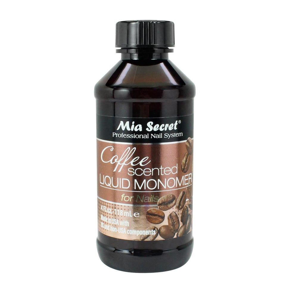 Mia Secret coffee scented liquid monomer bottle with aroma during manicures