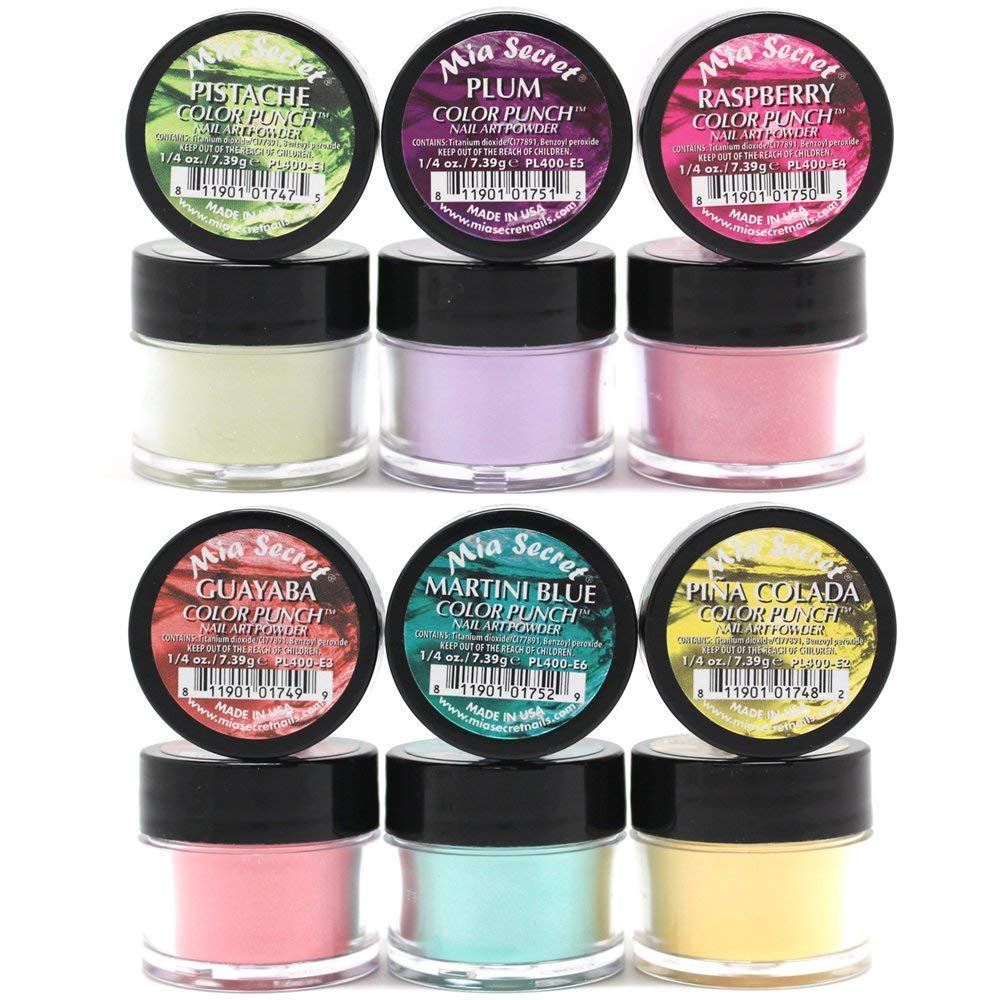 Mia Secret Color Punch Pina Colada swatch for creamy yellow nails