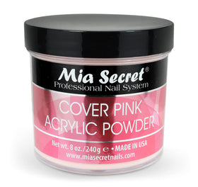 Mia Secret Cover Pink acrylic powder bottle for long lasting nails.