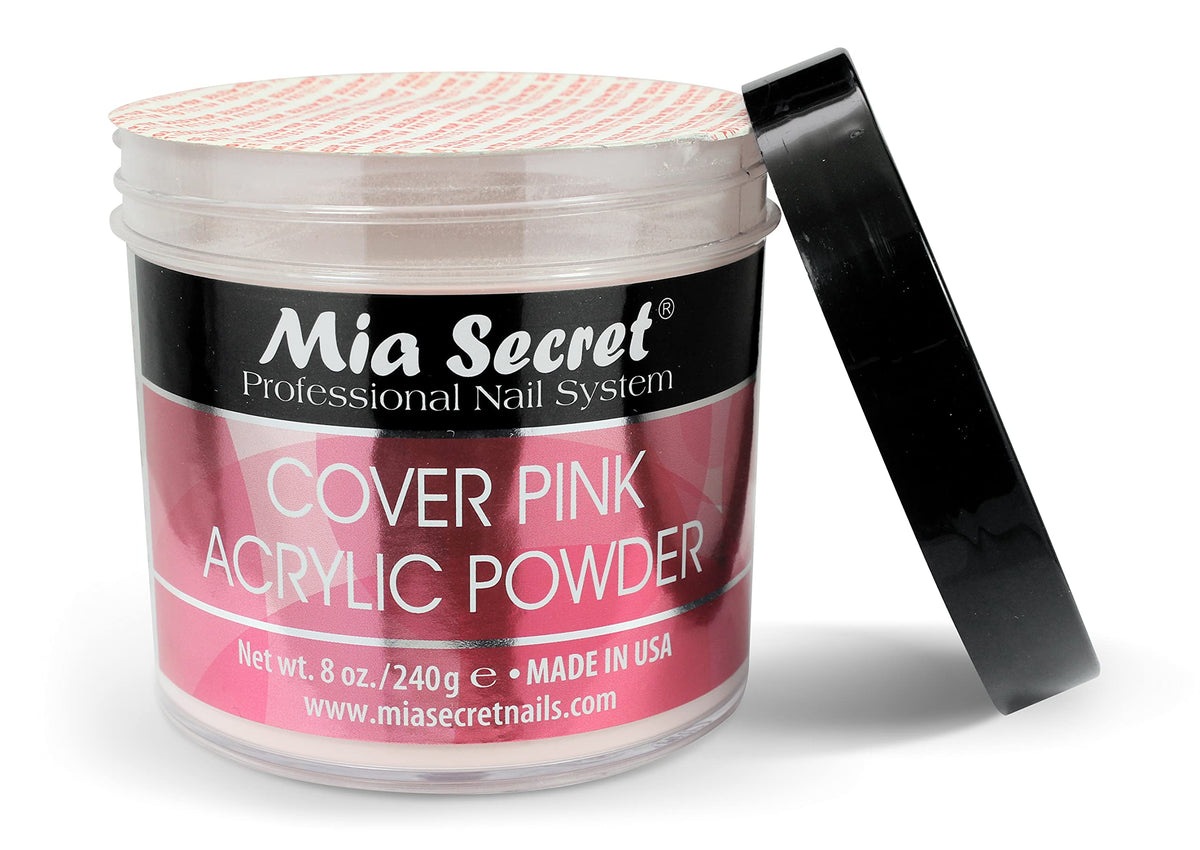 Close-up of Mia Secret Cover Pink powder texture.