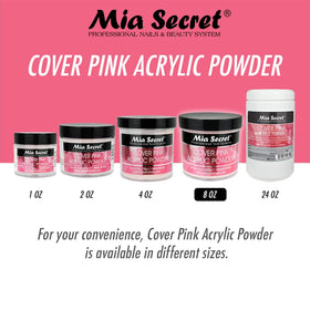 Mia Secret salon-ready powder finish indicates professional results.