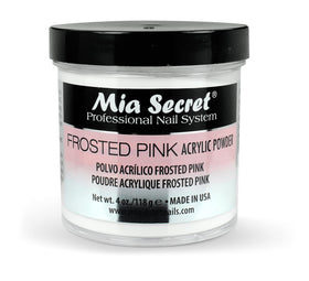 Mia Secret Frosted Pink acrylic powder PL0-FP for flawless coverage in nail art