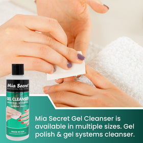 Mia Secret Gel Cleanser packaging box highlights USA-made quality.