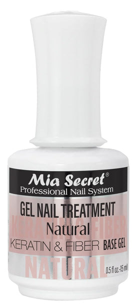 Mia Secret Keratin Base & Top Gel bottle showing dual base and top coat for nails