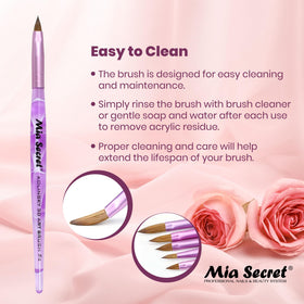 Mia Secret Kolinsky Art Brush Purple suitable for professional use in salons