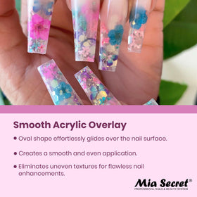 Mia Secret Kolinsky Nail Brush #10 ideal for acrylic sculpting and extensions.