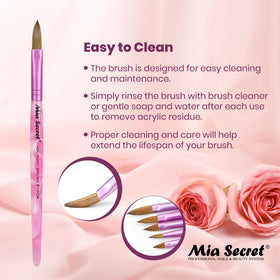 Mia Secret Kolinsky Nail Brush #10 lasting performance in salon use.