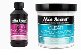 Mia Secret liquid monomer 4oz bottle for flexible, durable acrylic nails