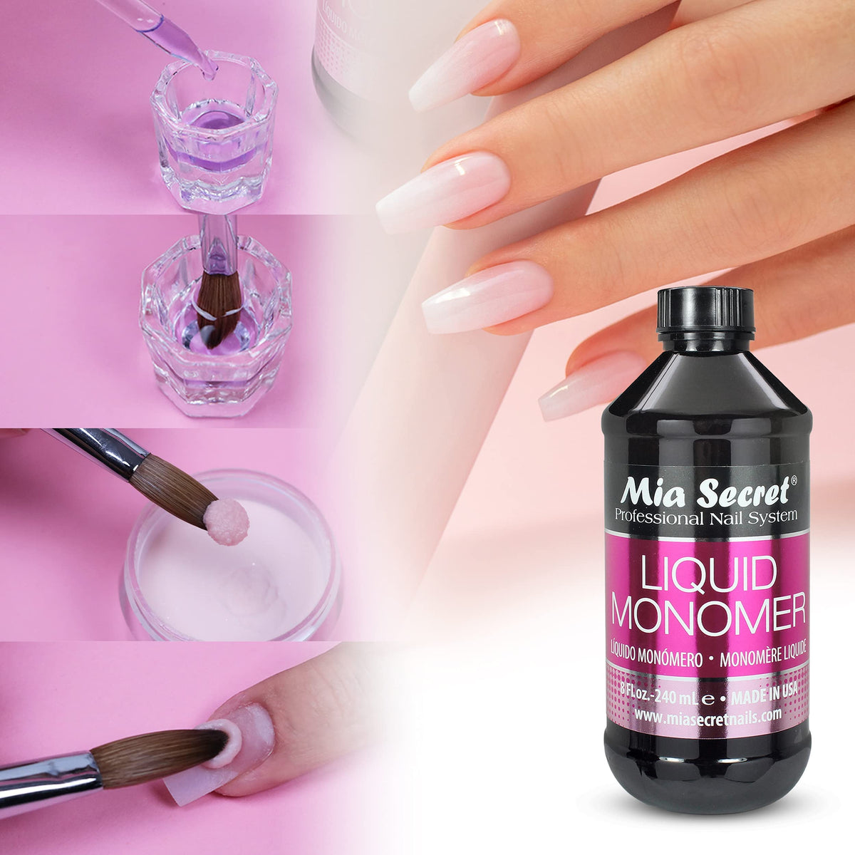 Mia Secret bottle seal design minimizes contamination and evaporation during use.