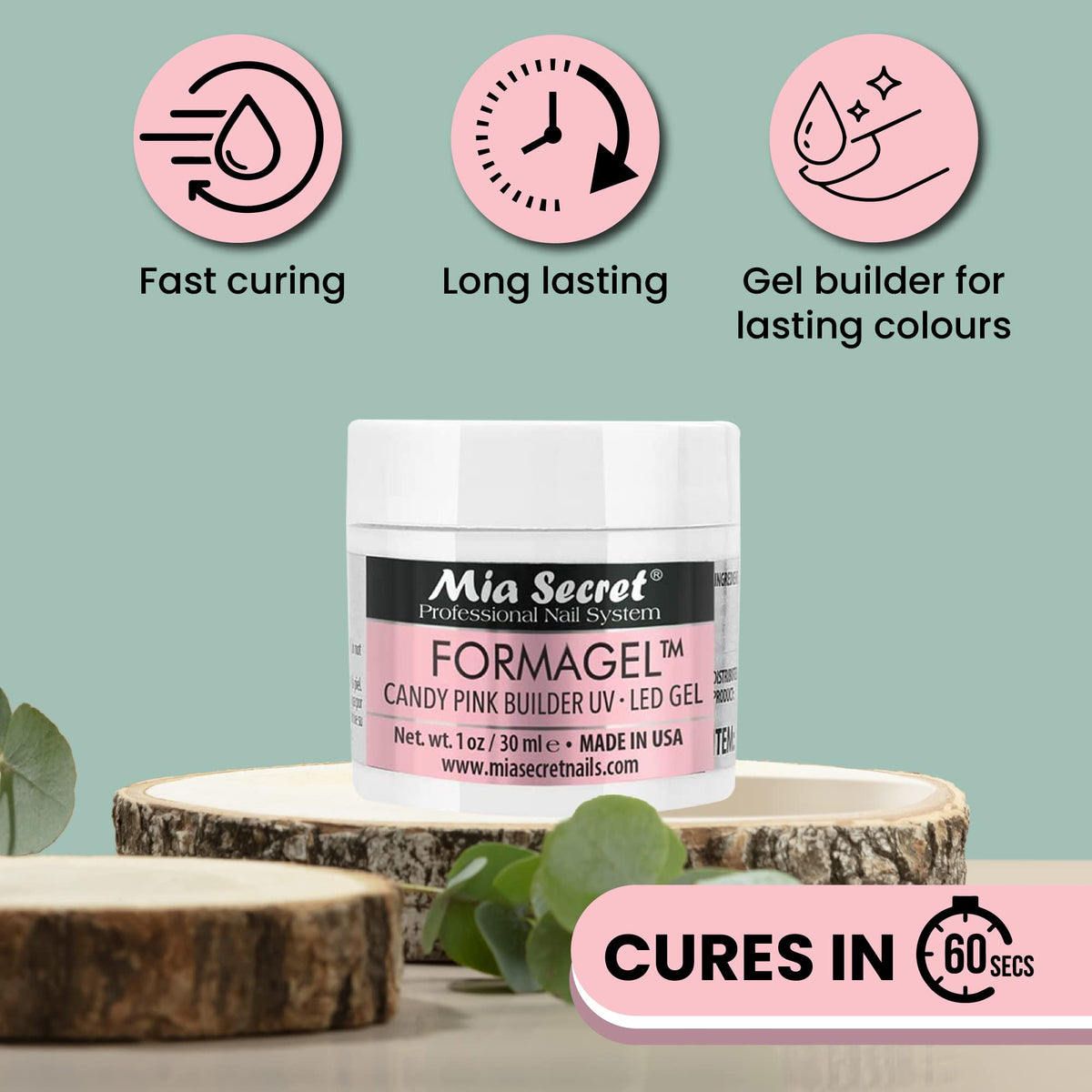 Mia Secret Nudes Formagel being applied on fingertip for smooth coverage