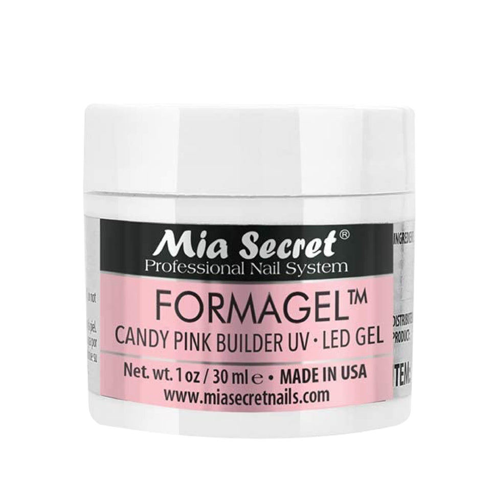 Mia Secret Nudes Formagel blush cover bottle close-up for natural-looking nails