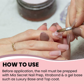 Mia Secret Nudes Formagel at-home manicure setup for easy use