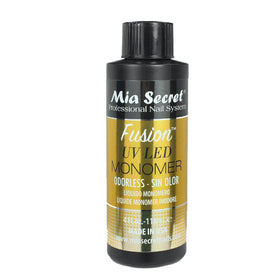Mia Secret Odorless Fusion UV LED Monomer bottle 2oz for smooth salon or home applications.