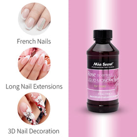 Professional-grade nail care from Mia Secret supports flawless application.