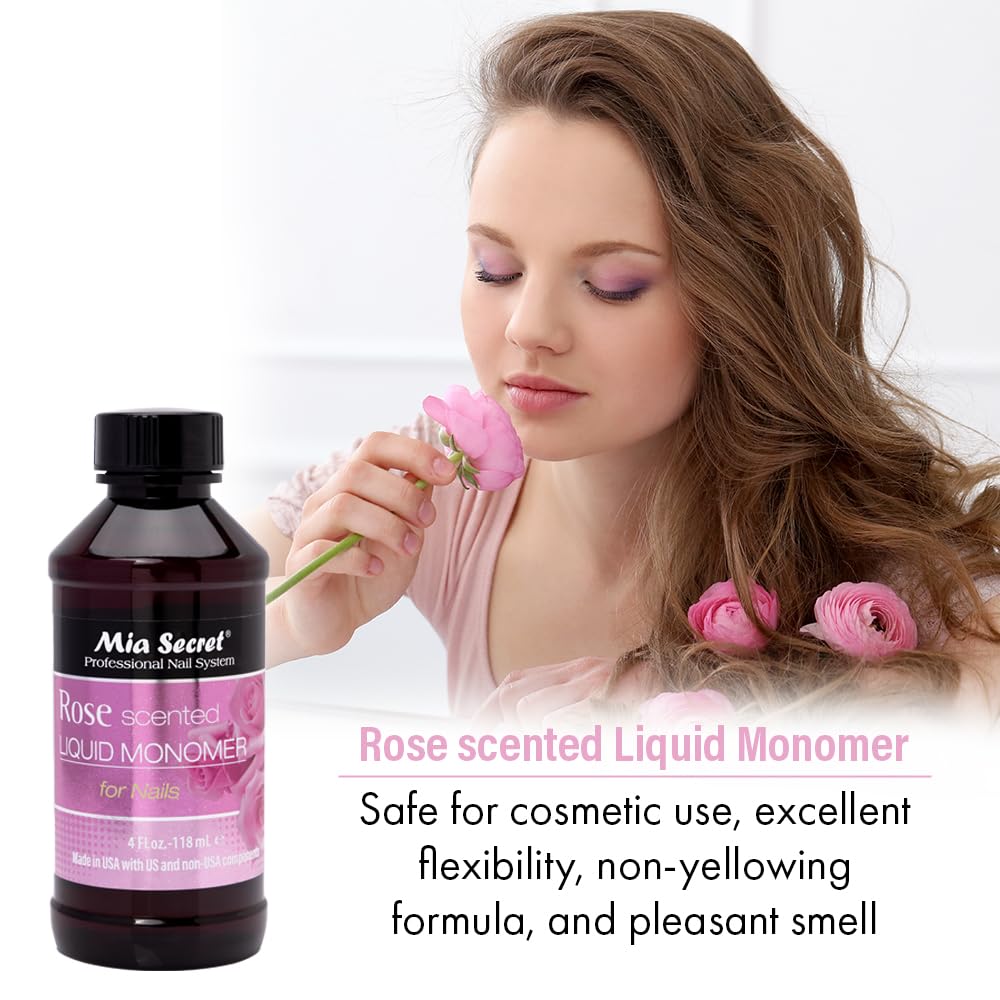 Salon workspace with Mia Secret rose fragrance enhancing client comfort.