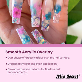 Mia Secret brush demonstrates flawless bead application and blending.
