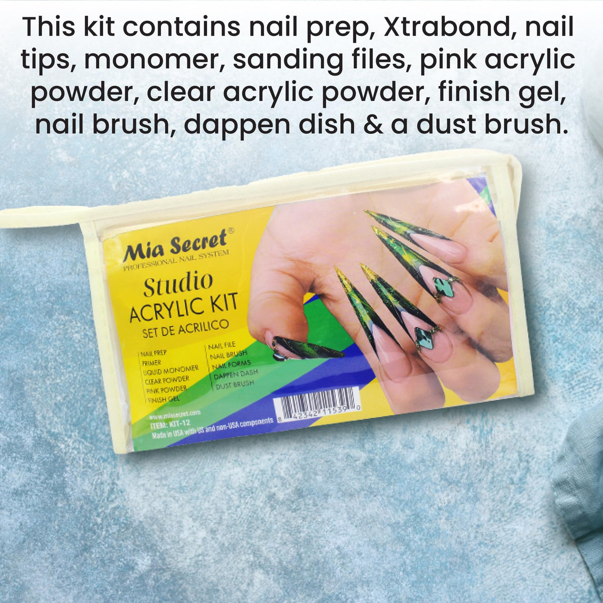 Mia Secret Studio Acrylic Kit helps you plan nail sessions efficiently at home