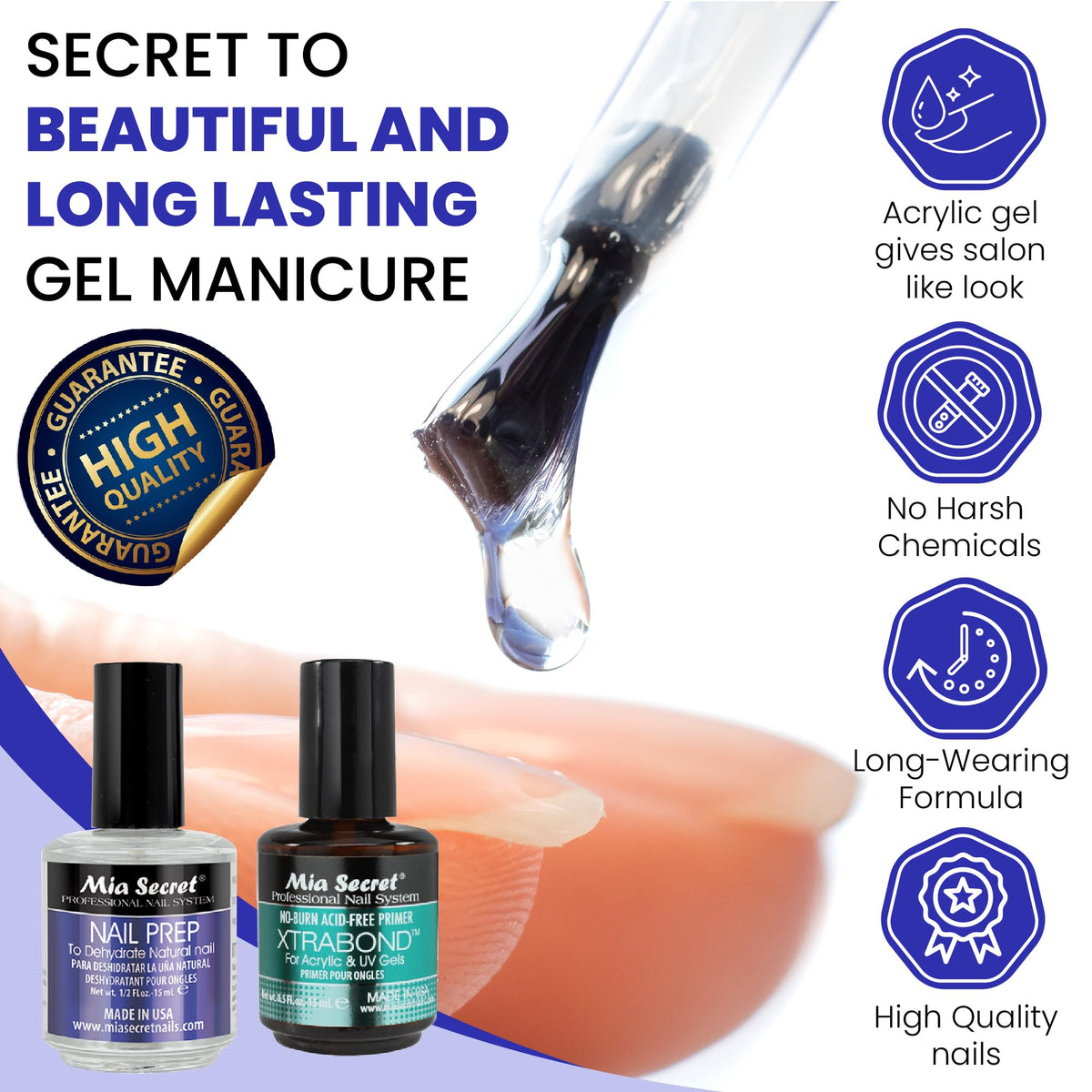 Mia Secret Studio Acrylic Kit starter contents make it easy to begin