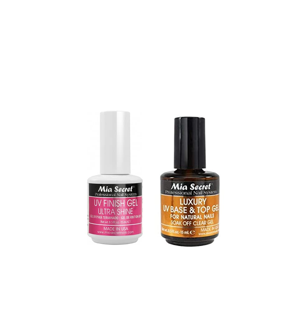 Mia Secret Ultra Shine UV Finishing Gel provides a glossy top coat for gel nails