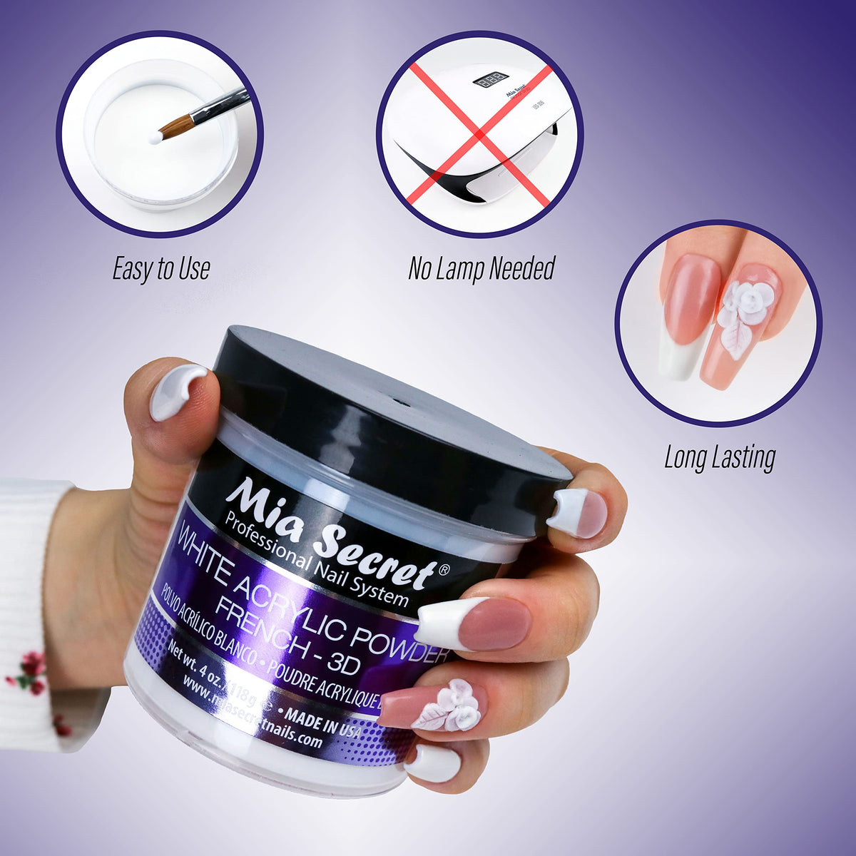 Mia Secret powder application steps for smooth blends