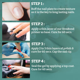 Mia Secret XTRABOND priming kit in 0.5 oz size for portable salon use.