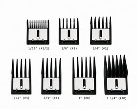 Miaco spring-loaded back clip demonstrating secure fit on full-size clippers