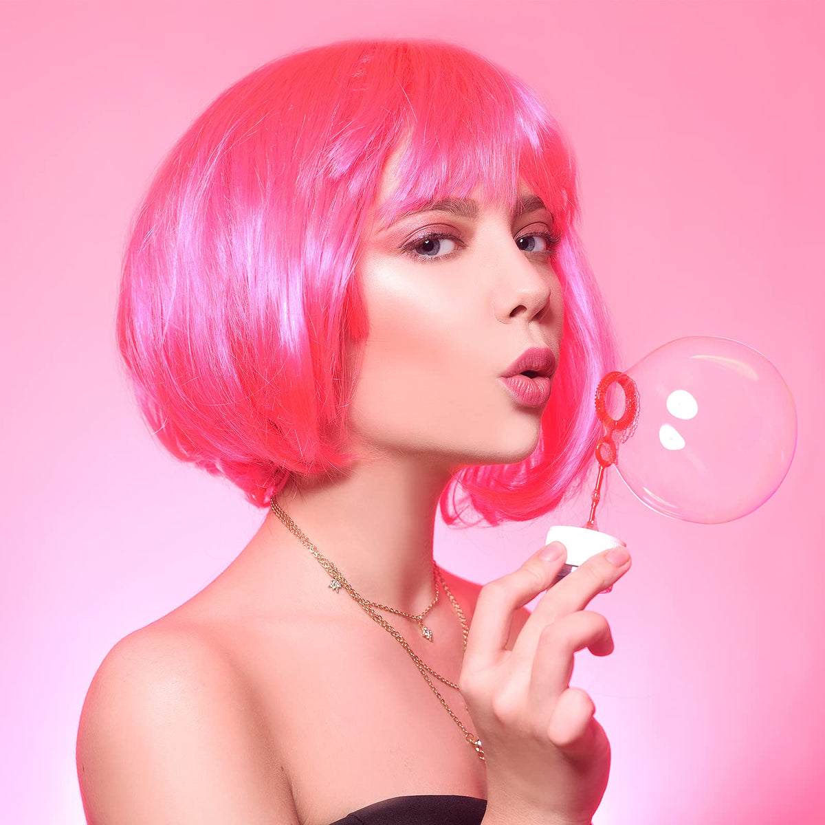 MIAHART cosplay wigs and glasses set enhances festive themes and photos