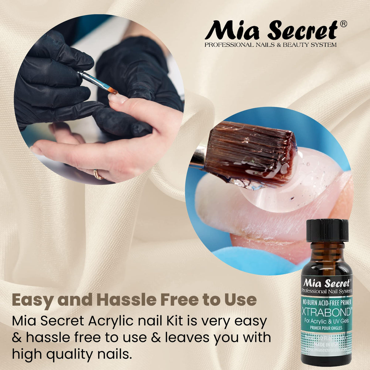 Mia Secret liquid monomer for smooth acrylic application