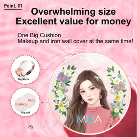 MIBA SEASON 2 compact with large mirror for on-the-go touch-ups.