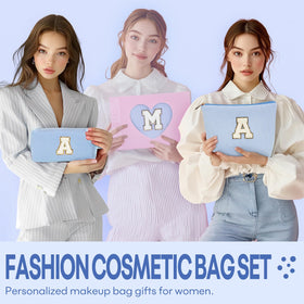 Mibasies makeup bag with compact compartments for tidy cosmetics.
