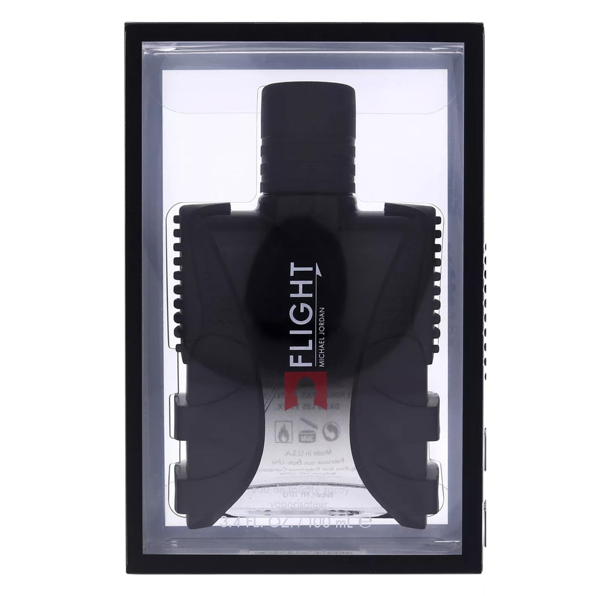 Michael Jordan Flight packaging, compact dimensions for travel and on-the-go.