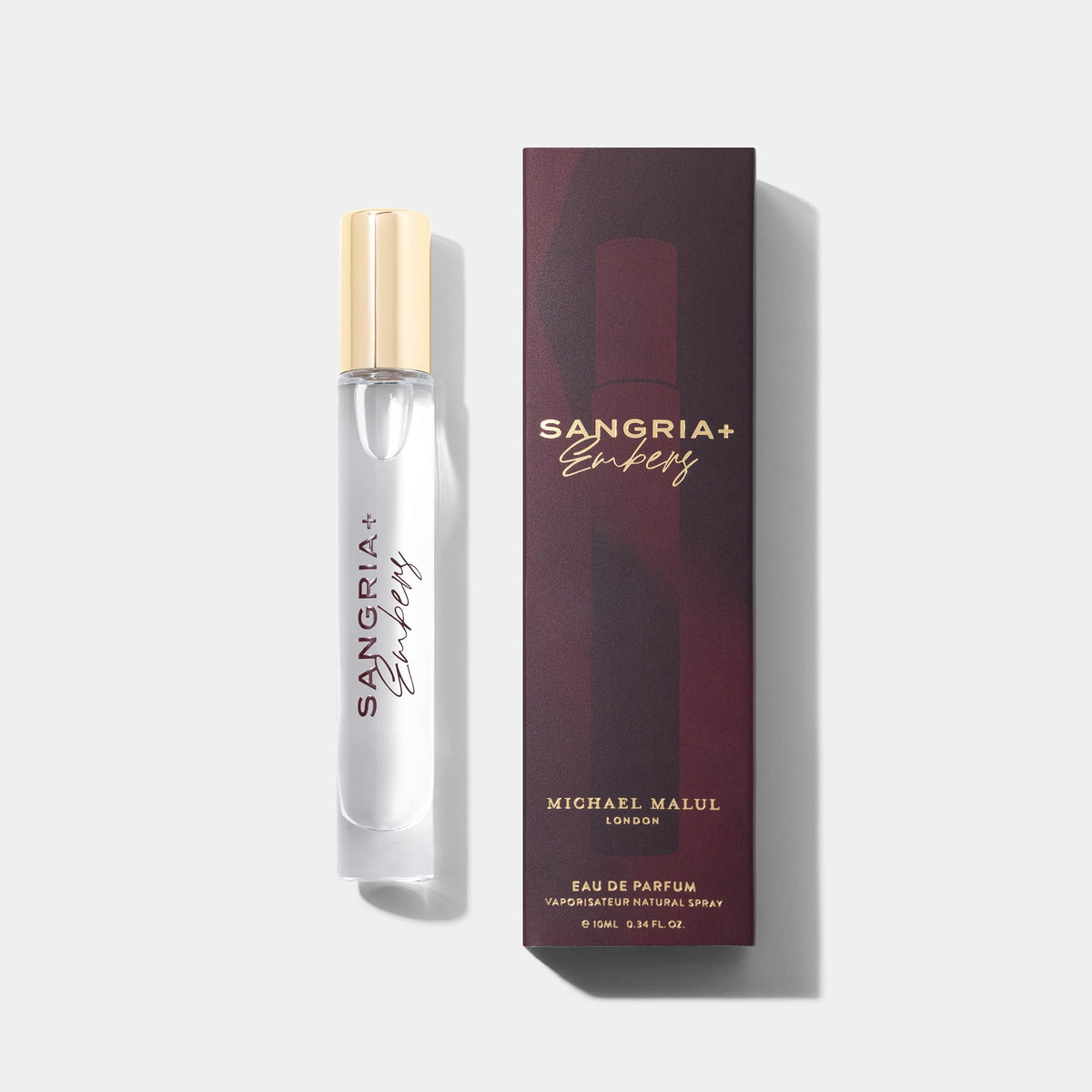 Packaging of Michael Malul Sangria+Embers shows premium, travel-friendly design