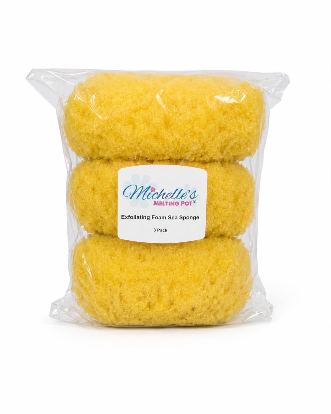 Michelle's Melting Pot exfoliating foam sea sponge for gentle exfoliation and smoother skin.
