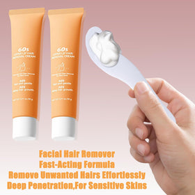 Joy Cream Facial Hair Removal cream tub with smooth texture for even application