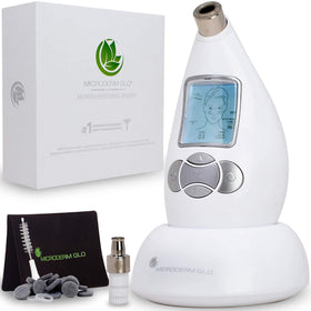 Microderm GLO diamond device front view for at-home exfoliation