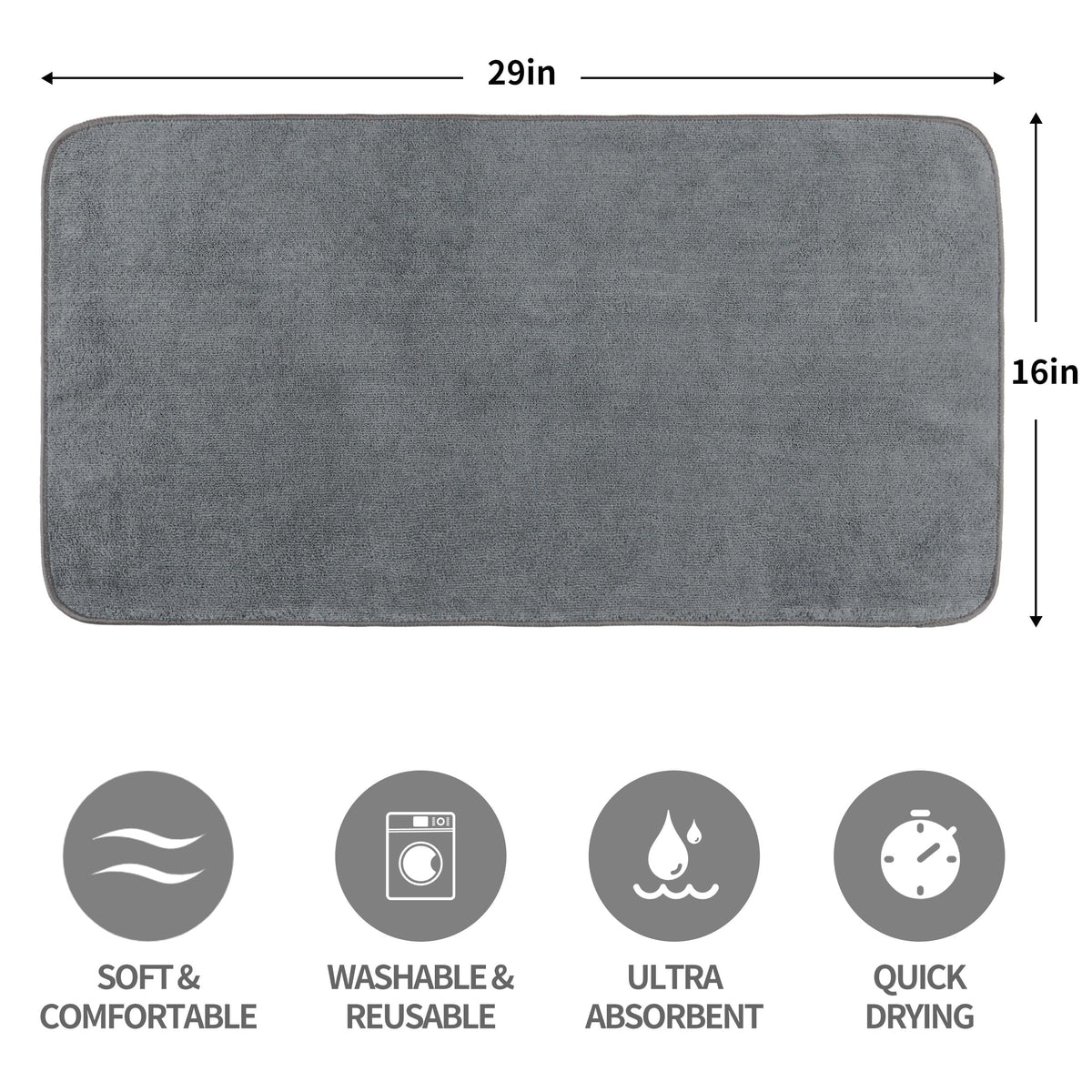 MICROFI lint-free towel removes moisture from hair without fibers.