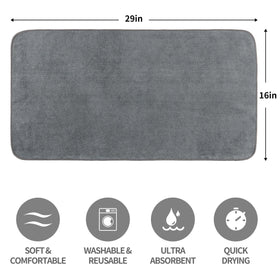 MICROFI lint-free towel removes moisture from hair without fibers.