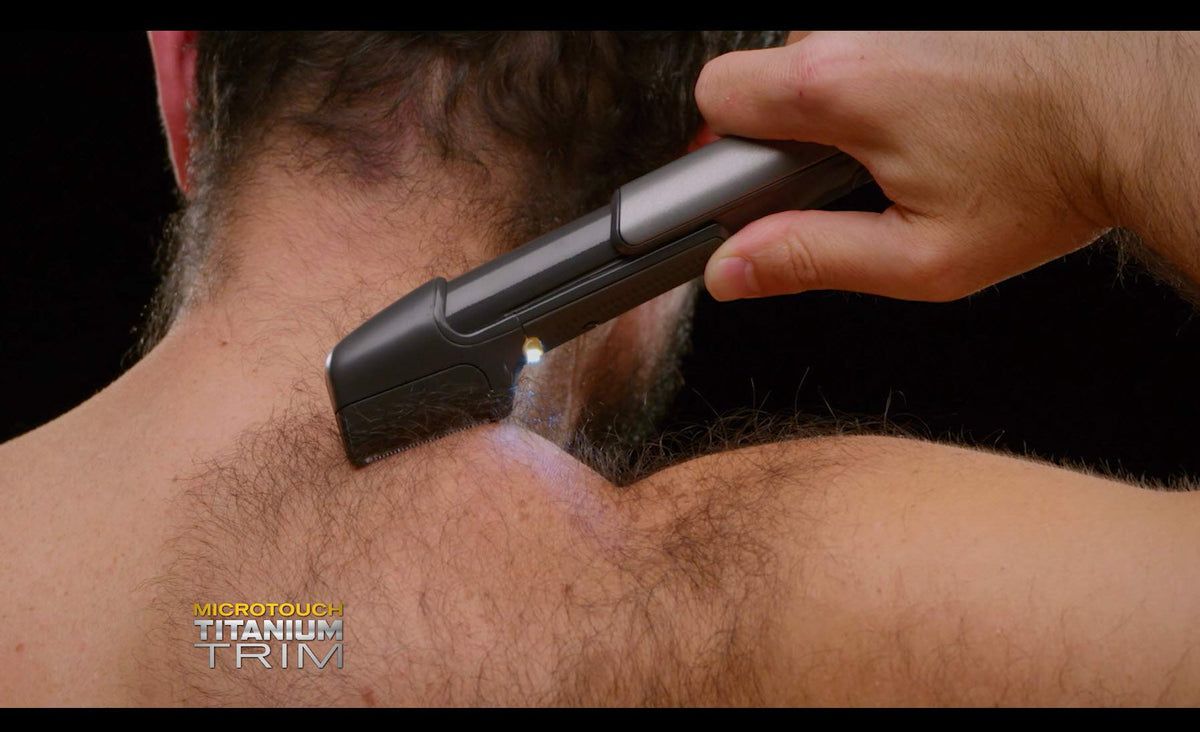 MicroTouch Titanium Trim titanium blades deliver clean, swift cuts.