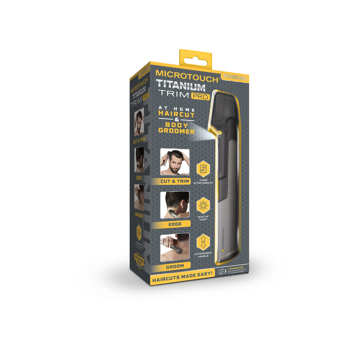 MicroTouch TRIM PRO attachment-1-inch shows a larger guide for fuller trims.