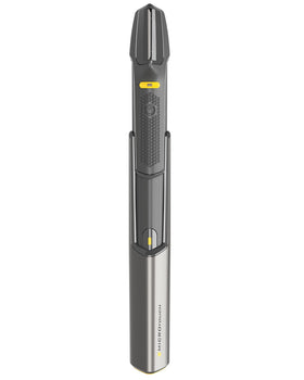 MicroTouch TRIM PRO front view shows a sleek black body for precise grooming.