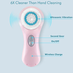 Microtree two-speed cleansing system for daily and deep cleans