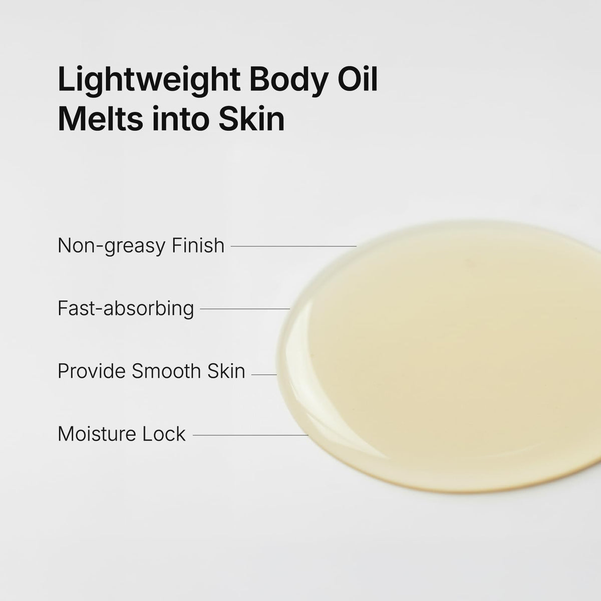 Midha Rice Body Oil on dry elbows and knees, targeted care.
