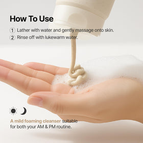 MIDHA daily-use cleanser suitable for all skin types